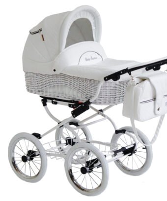 retro vitspunutisest lapsevanker 2 in 1, 3 in 1 klassikaline vintage lapsevanker luksuslik Baby Fashion käru Scarlett vitshälliga lapsevanker