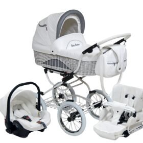 Scarlett Retro Wicker Baby Stroller 3 in 1